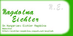 magdolna eichler business card